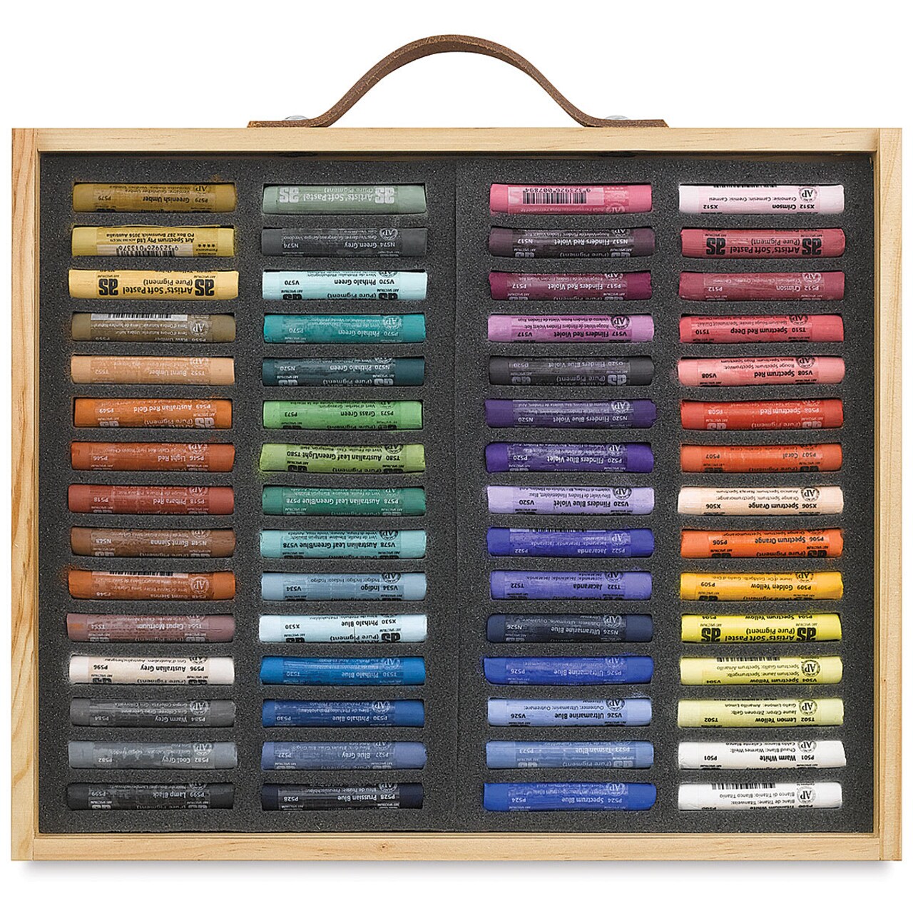 Art Spectrum Artists' Soft Pastel Set - Assorted Colors, Set of 60